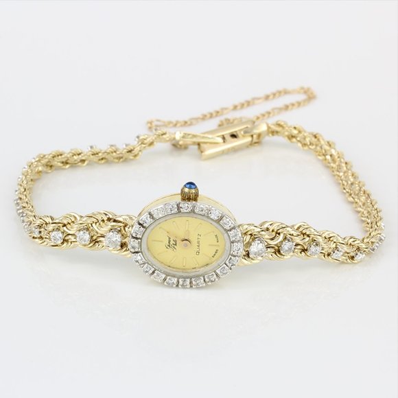 Gerard Phillipe Accessories - 14k Gerard Phillipe Watch with Diamonds